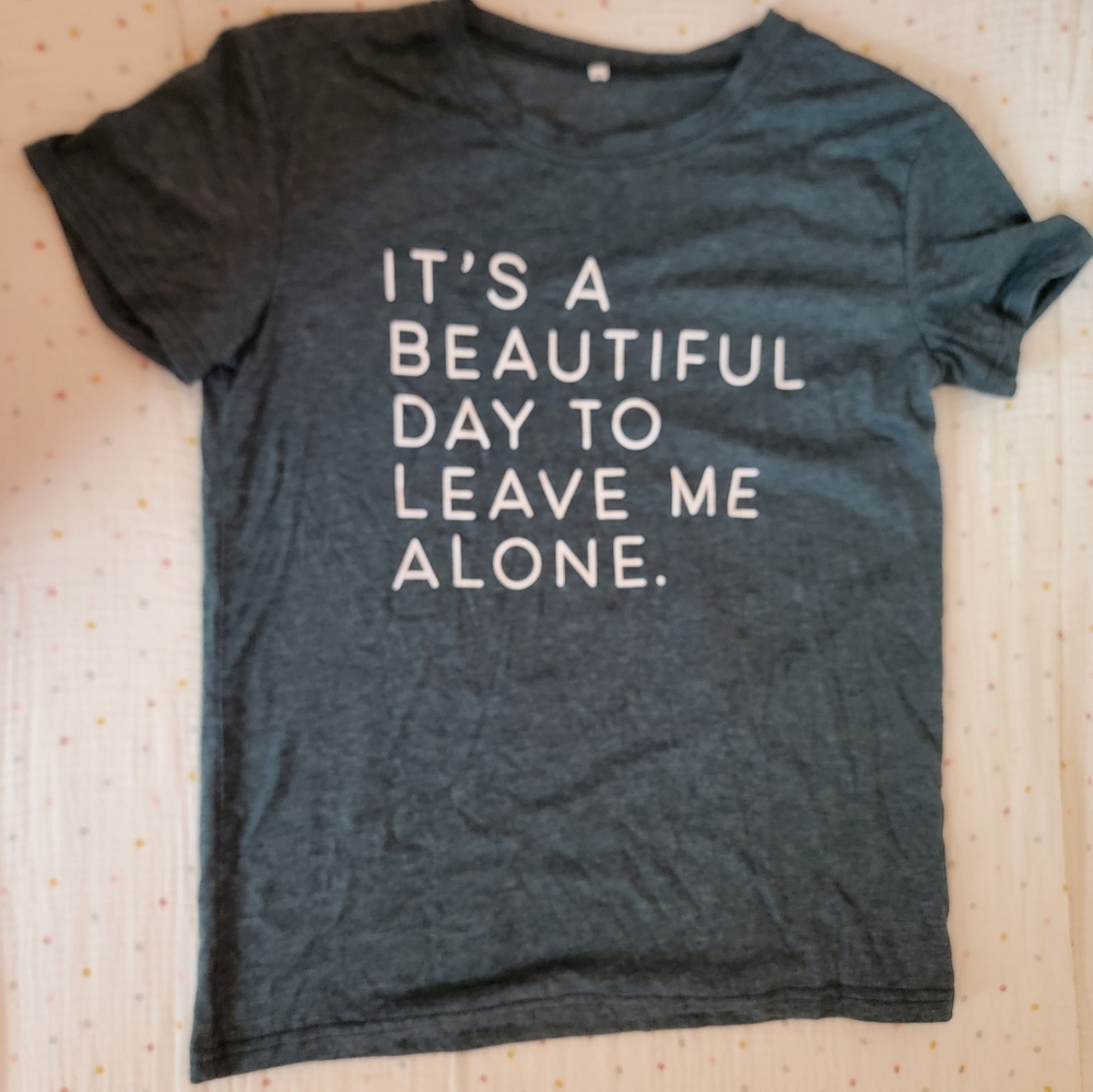 Tee size small grey